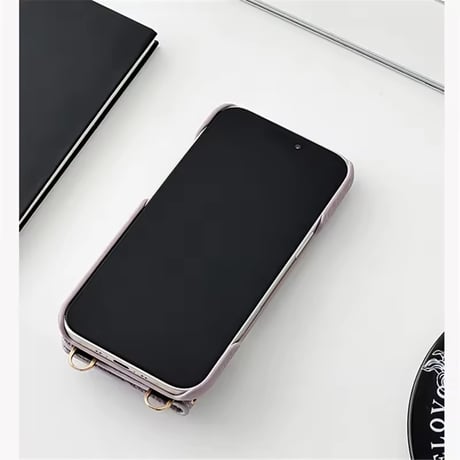 K22942 ストラップ付きカードポケット iPhoneケース