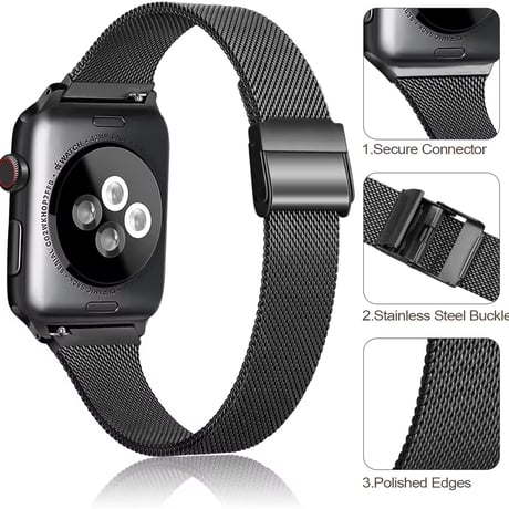 N00188 プレミアムメッシュApple Watchベルト