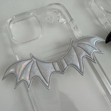 𓊆 nanomita限定アイテム 𓊇 全機種対応！悪魔の羽 推しクリアケースʚ♥ɞ L62146