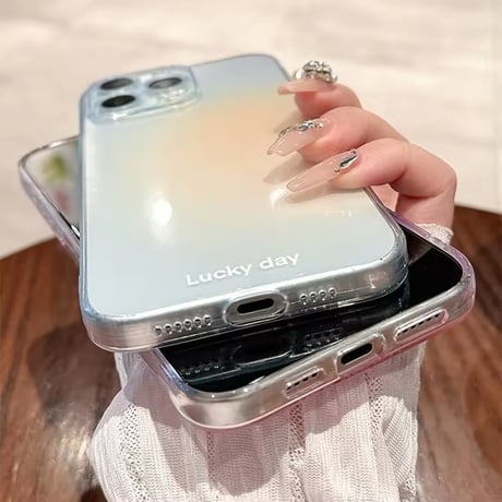 S74591 ツヤめきグラデーションのiPhoneケース