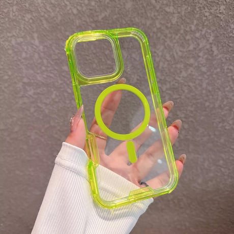 L62252 カラフルクリア MagSafe対応ケース