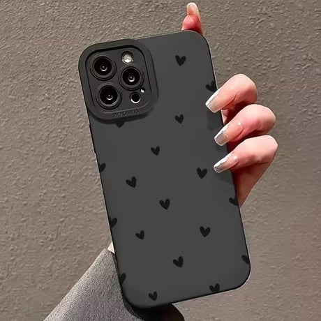 S74765 ちびハートドット iPhoneケース
