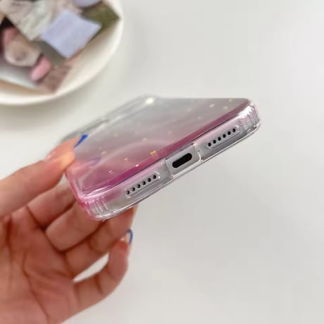 S75705 オーロラウェーブ グラデーションiPhoneケース