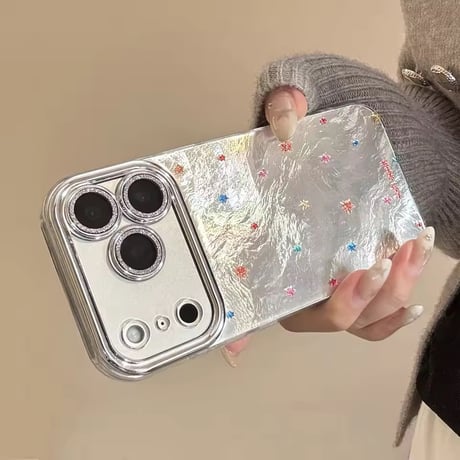 S75577 カラフルスターダスト iPhoneケース