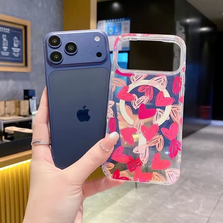 L62429 ハートドロップMagSafe対応iPhoneケース