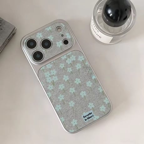 S75386 ブルーフラワーテクスチャーiPhoneケース