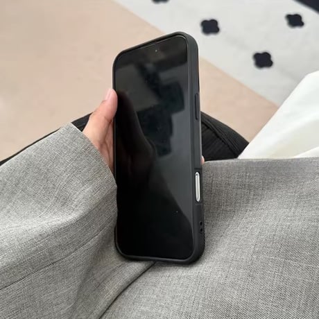 K22852 ハートグリップ付きべっ甲風iPhoneケース