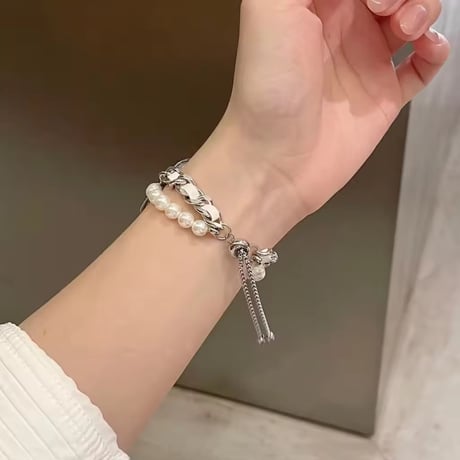 N00182 パールチェーンのアップルウォッチバンド
