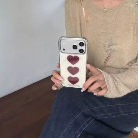S75301 ハートモチーフ iPhoneケース