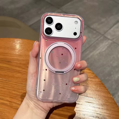 K23135 カラードットリングスタンドiPhoneケース