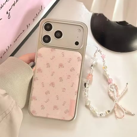 S75314 ローズドット ピンクiPhoneケース