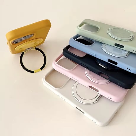 K22805 カラフルリングスタンド iPhoneケース