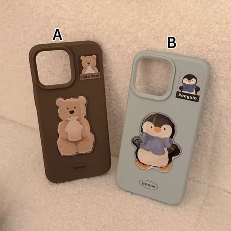 S74350 ケーキベア＆ペンギンフレンド iPhoneケース