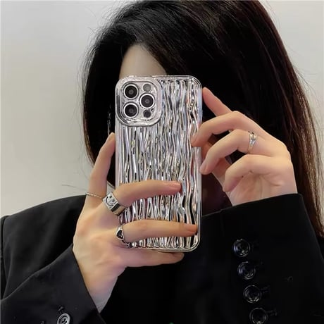 S74221 メタリックウェーブ iPhoneケース