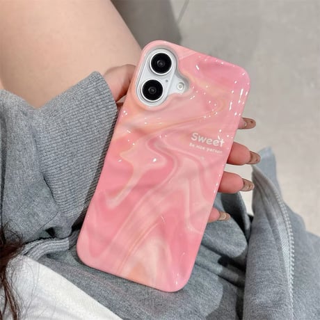 S74238 つやぷるマーブルiPhoneケース