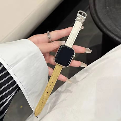 N00215 バイカラーレザーAppleWatchバンド