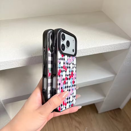 S75168 ギンガムチェリー・デイジー iPhoneケース