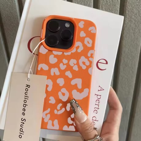 S74956 カラフルレオパード iPhoneケース