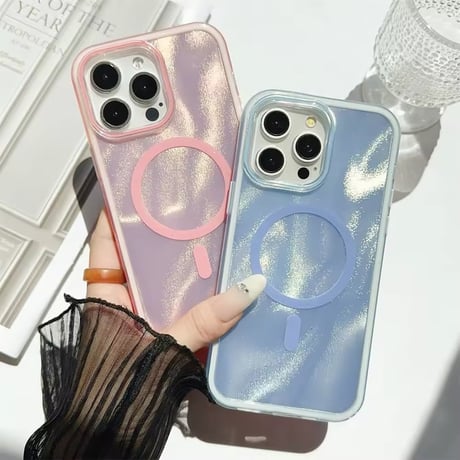 【即納商品】S74576 MagSafe対応オーロラクリアiPhoneケース