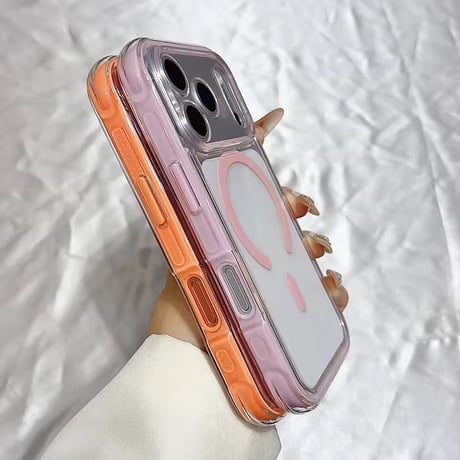 L62405 カラーフレーム MagSafe対応 iPhoneケース