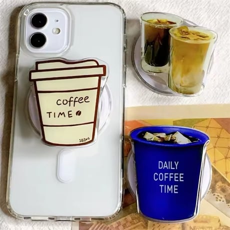 P0337 コーヒータイムのMagSafeグリップスタンド