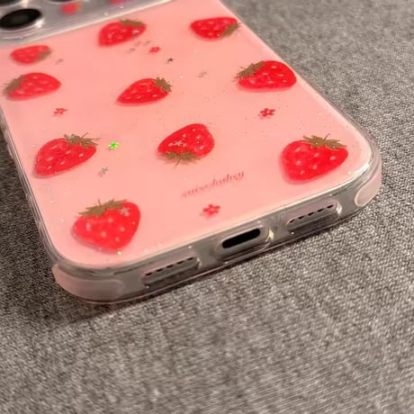 S75475 きらめきいちごiPhoneケース