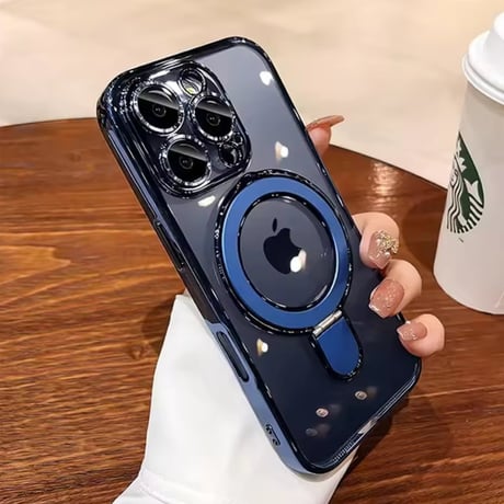 【即納商品】K22966 グロッシーリング MagSafe対応 iPhoneケース