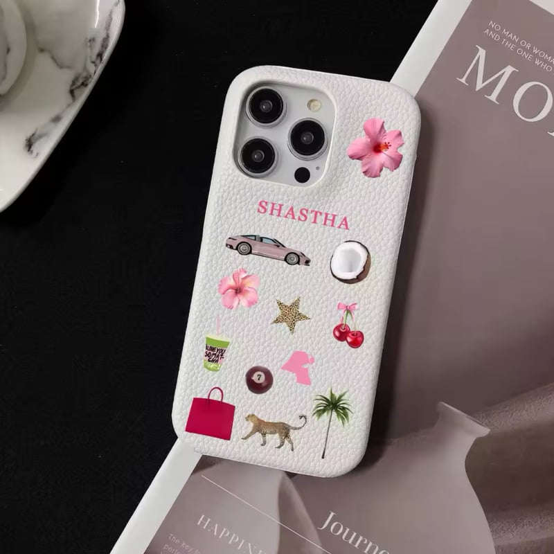 S74517 オーダーネーム入りデコレーションiPhoneケース | nanomita