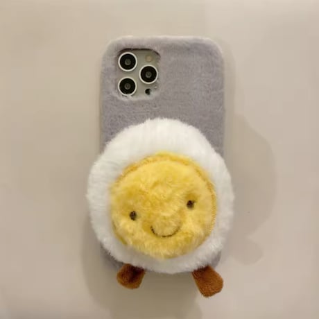 S74352 ふわふわスマイルフードiPhoneケース