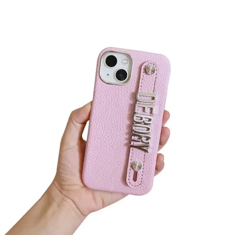 K22404  ネームカスタムレザーiPhoneケース