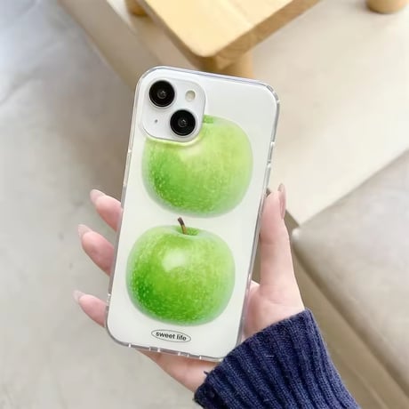 S75265 グリーンアップルデザインiPhoneケース