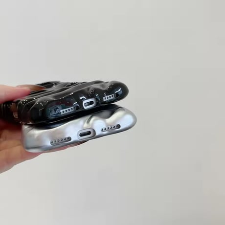 S75325 ウェーブ立体グロッシー iPhoneケース