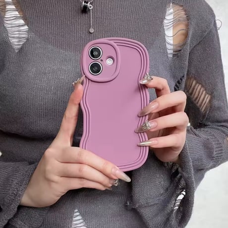 S73534 くねくねラインのカラフルiPhoneケース