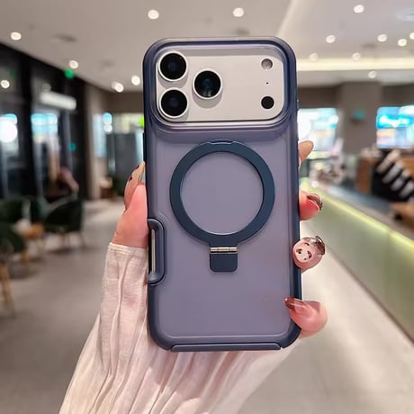 K23077 リングスタンド付きiPhoneケース