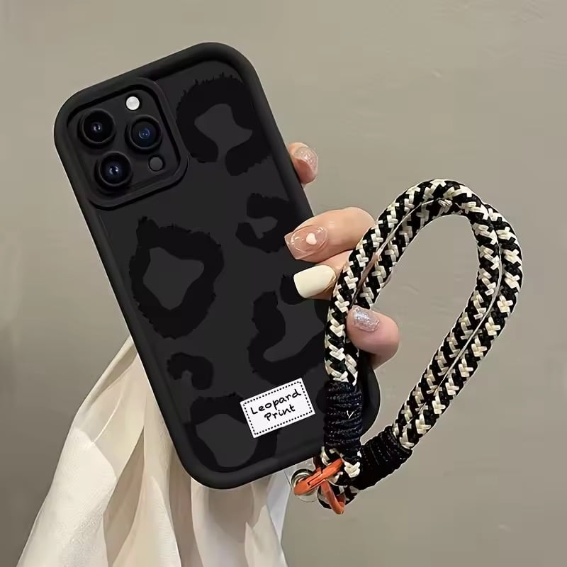 K22986 レオパード×ロープストラップ iPhoneケース | nanomita