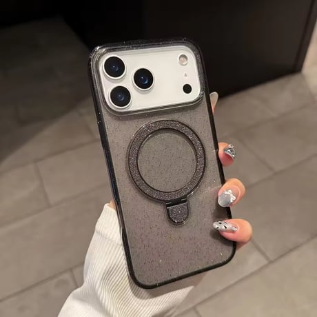 L62359 グリッターリングスタンド iPhoneケース