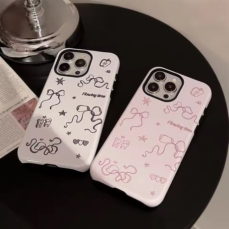 S75582 ゆるリボンドローイングiPhoneケース
