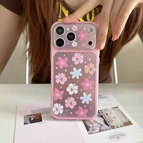 S75637 カラフルフラワーガーデン iPhoneケース