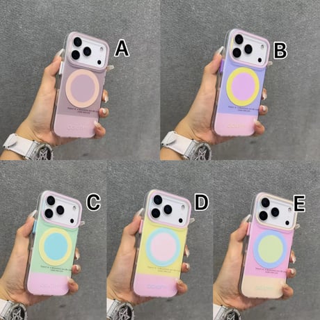 S75085 パステルサークル MagSafe対応 iPhoneケース