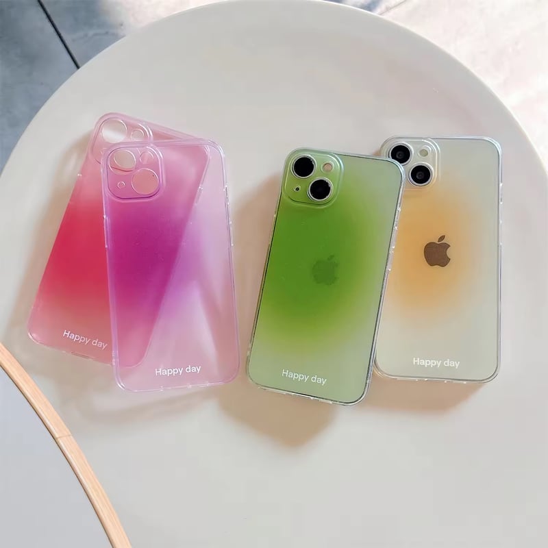 L62229 Happy day グラデーションiPhoneケース | nanomita