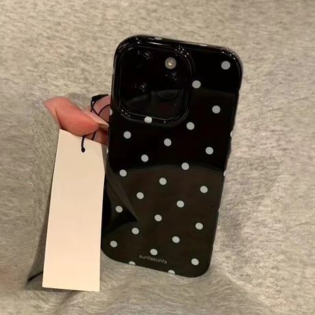 S75039 モノトーンドットクリアiPhoneケース