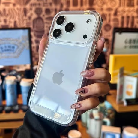 L62370 クリア抜け感フレーム iPhoneケース