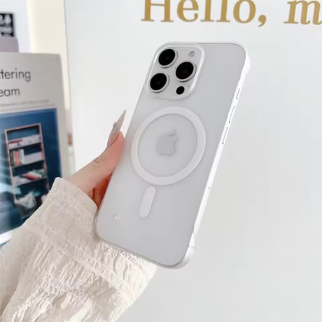 L62348 マットカラーフレーム MagSafe対応 iPhoneケース