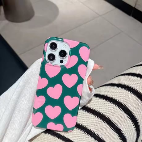 S75414 ピンクハートポップiPhoneケース