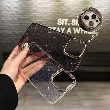 L62113 スターダストグリッターiPhoneケース