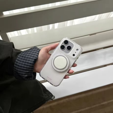 K22964 マカロンカラー MagSafe対応 グリップiPhoneケース