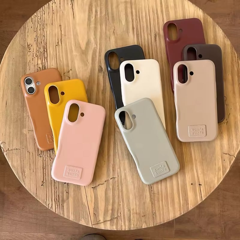 S74308 しっとりマットのワンカラーiPhoneケース | nanomita