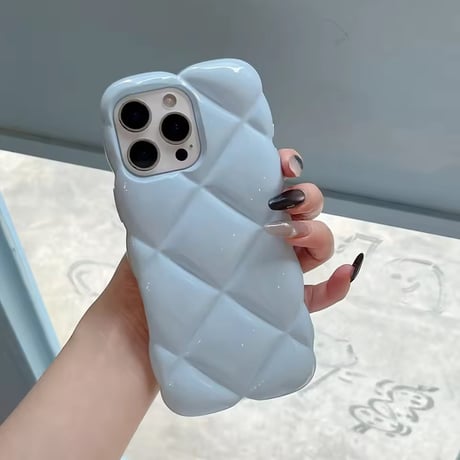 S74982 パステルキルティングiPhoneケース