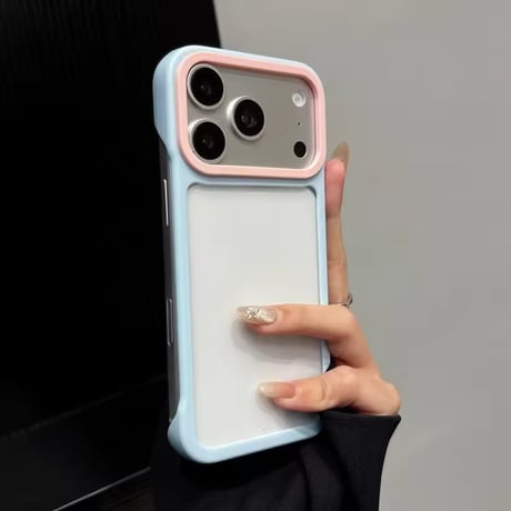 L62482 パステルバイカラークリアiPhoneケース