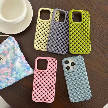 S74780 ぷっくりマカロン立体iPhoneケース